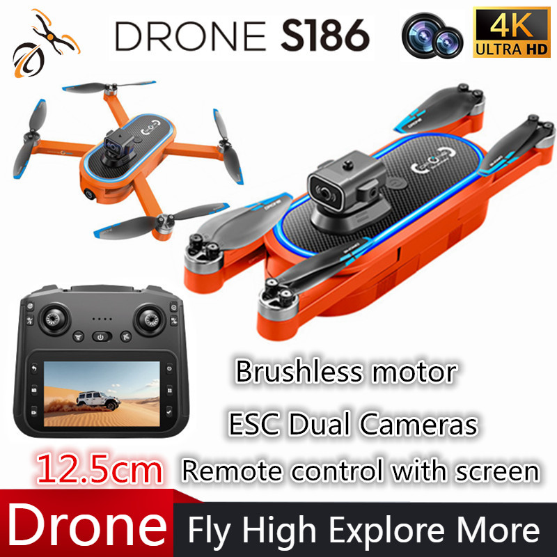 Drone Rc With Screen - 2025 s186 drone profissional 4k hd