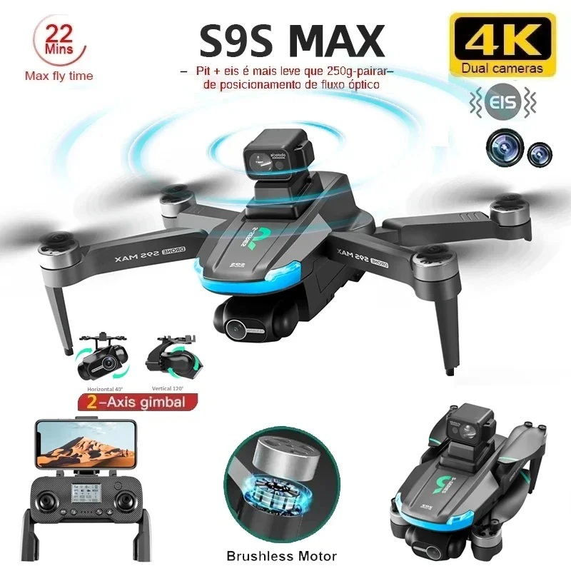 Drone Rc With Screen - Novo s9s max mini drone 4k