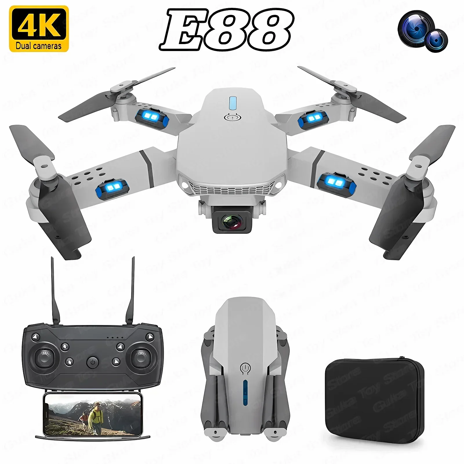 Drone Rc With Screen - E88 pro wifi fpv drone grande