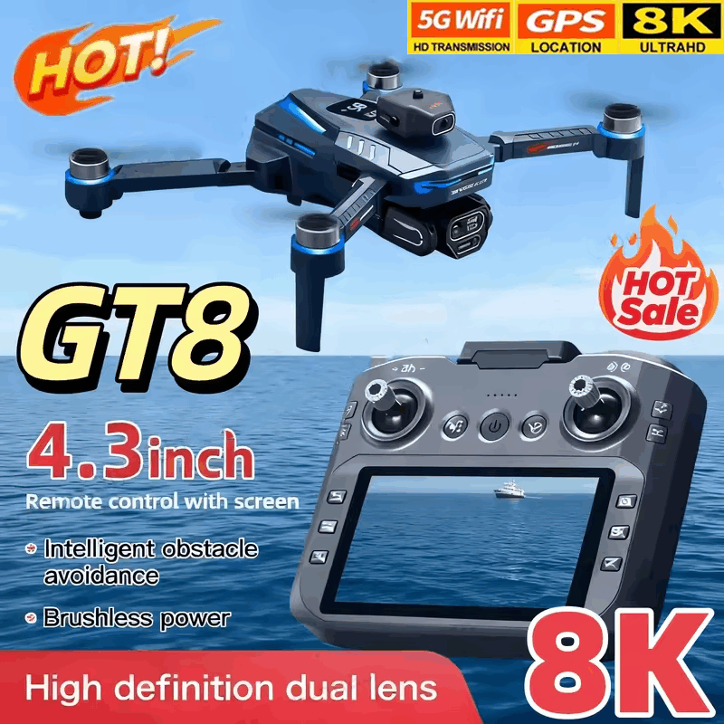Drone Rc Price - Drone GT8 com Câmera 8K HD,