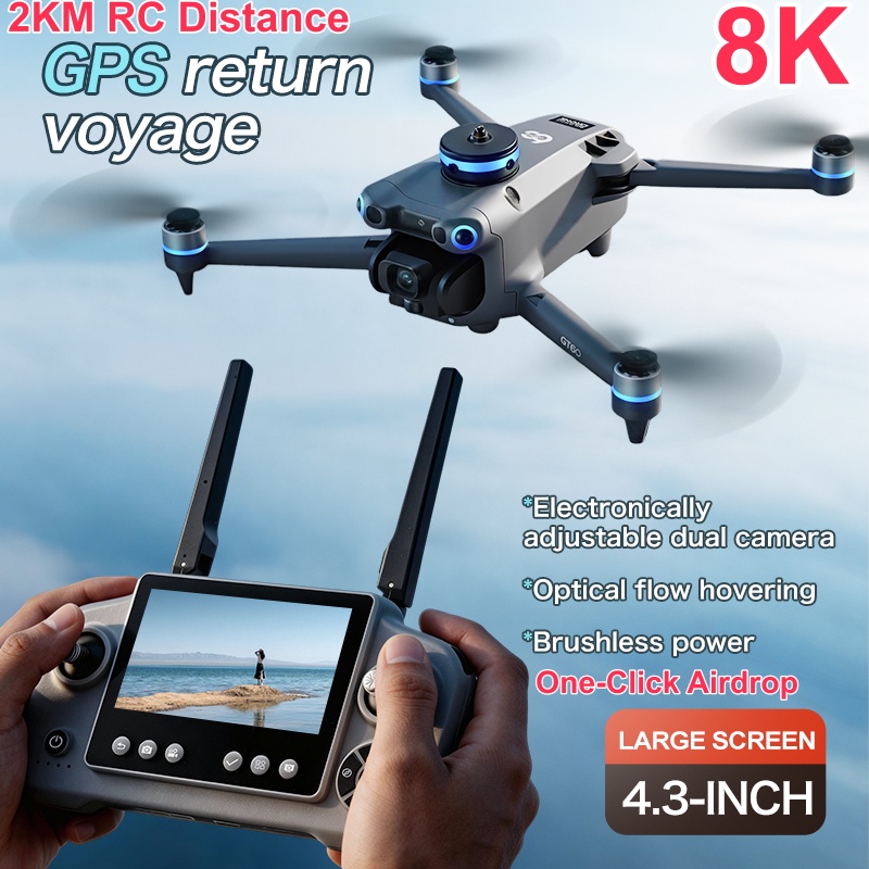 Drone Rc Folding - Drone RC 8K ESC com Lançamento