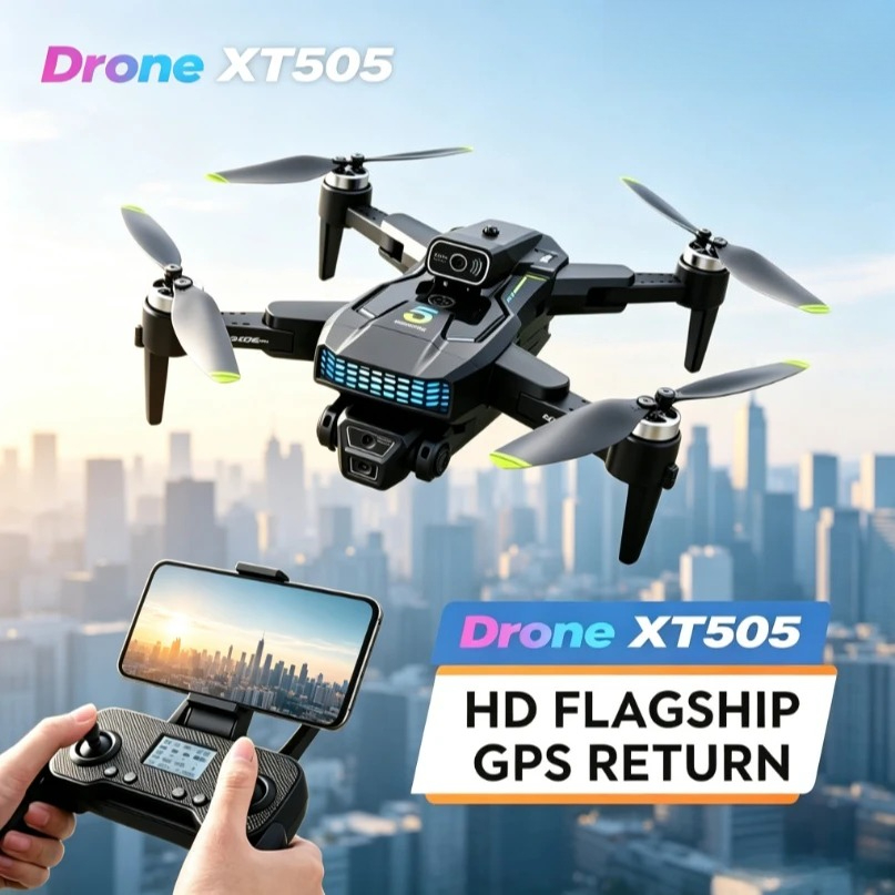 Drone GPS Dobrável XT505 Origi - Xt505 Rc Drone avaliação e preço