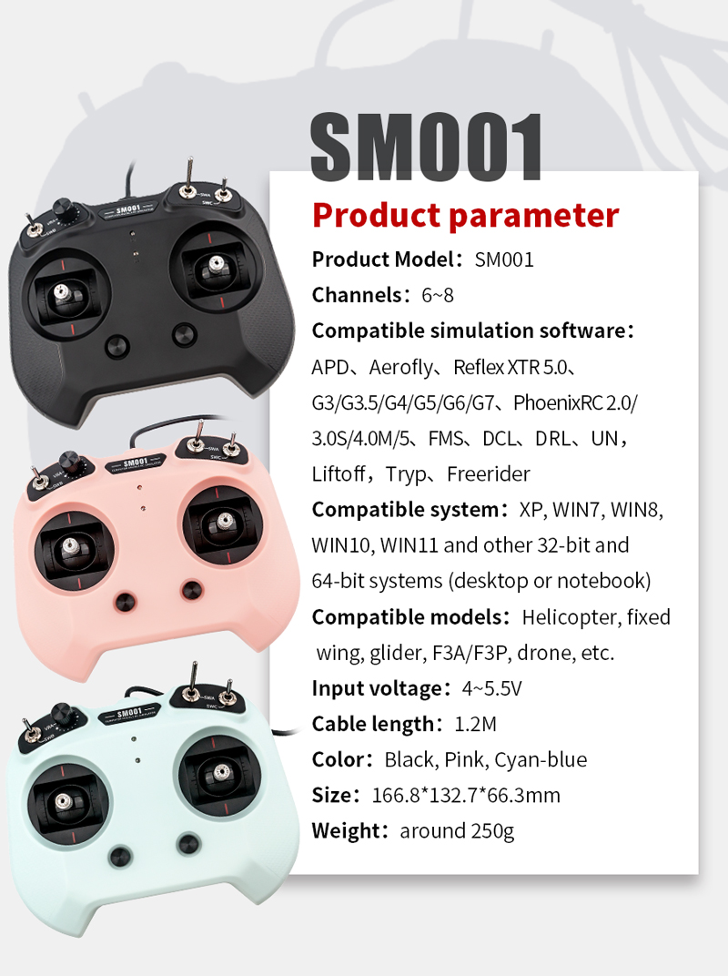 Flysky SM001 6/8CH Simulador R - Drone Rc Simulator avaliação e preço