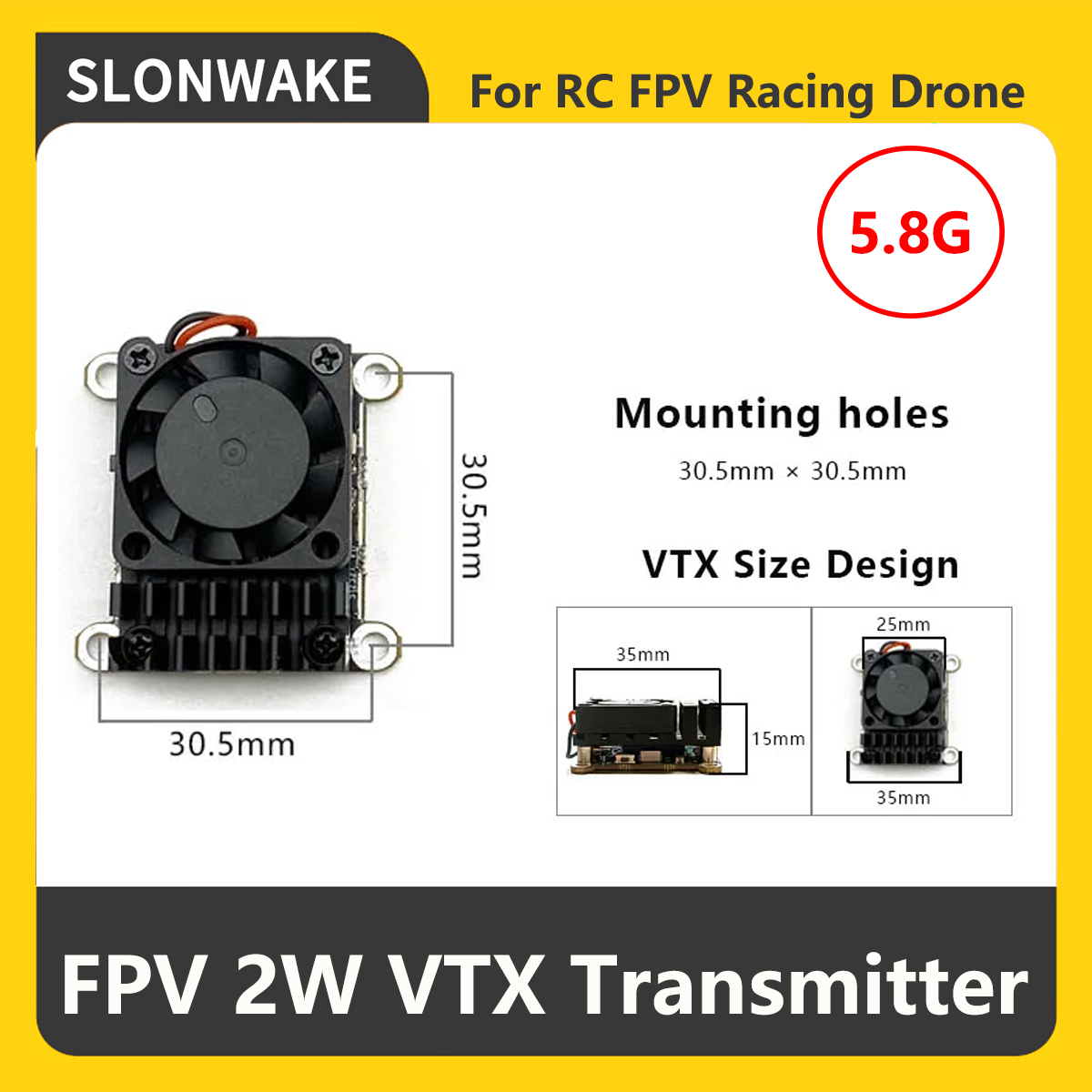 Transmissor FPV VTX SLONWAKE 5 - Drone Rc Accessories avaliação e preço