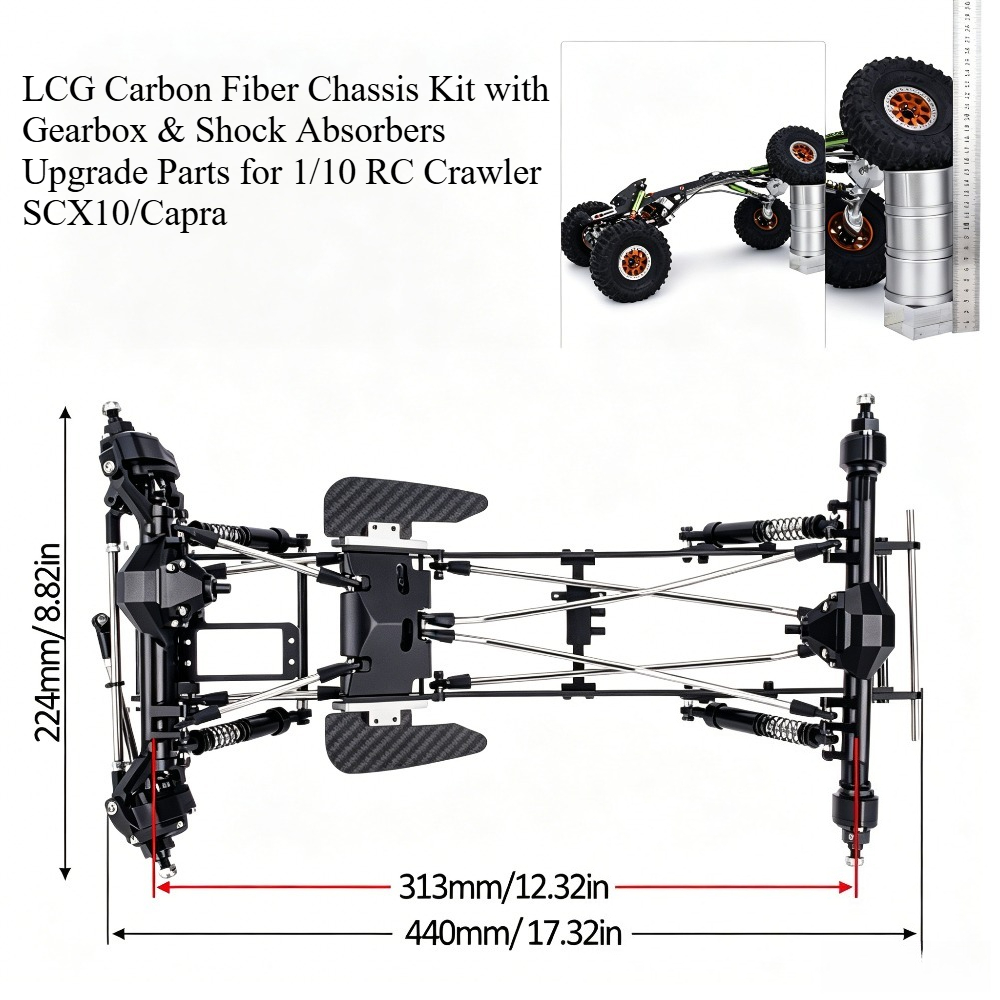 Conjunto de Chassi de Fibra de - Rc Rock Crawler avaliação e preço